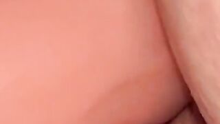 I fuck my pussy with huge dildo