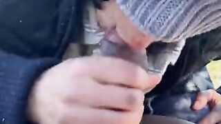 Rich blowjob in the mountains, he cums in my mouth - COUPLEPSZ