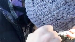 Rich blowjob in the mountains, he cums in my mouth - COUPLEPSZ