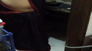 Desi Hot StepMom in Saree without Blouse fucked by StepSon While cooking - DESTROYED HER BIG ASS & CAME INSIDE (Tamil)