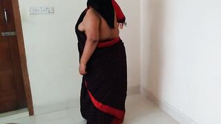 Indian hot aunty was sweeping the house when neighbor boy saw her & fucked - Desi Sex (Part-2)