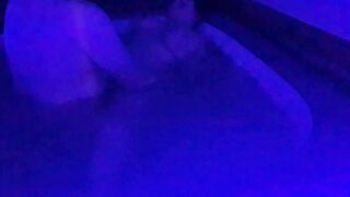 Bouncing big tits in hot tub