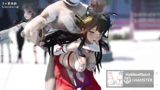 mmd r18 kongou kancolle 3d hentai sexy horny oral sex