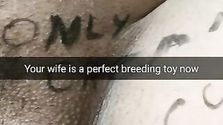 My Wife Turns into Pregnant Breeding Toy Now! [cuckold. Snapchat]