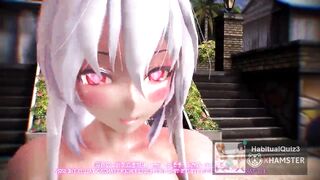 MMD r18 Haku Koshitantan Sex Dance with sub 3d hentai