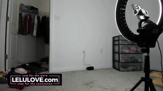 Babe warms up with stripping & booty twerk then vibrator masturbation before live blowjob & doggystyle fucking - Lelu Love