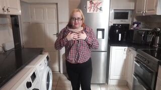 Mom Undressing in Shirt and Leggings