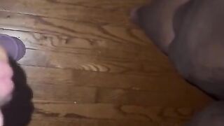 StepMOM squirt all over step son while dad was in the other room!!