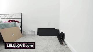 Babe building furniture naked while masturbating then live cam sucking & fucking to big orgasms and more - Lelu Love