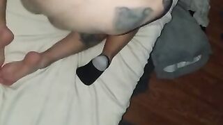 Fuck latina teen doggystyle with parents in room next door cum shot on ass