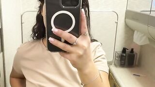 Masturbation in Airplane Toilet