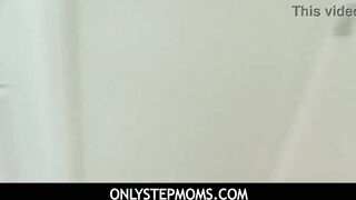 OnlyStepMoms - Curvy MILF Megan Maiden invites her stepson to slide his thick cock inside her love glove