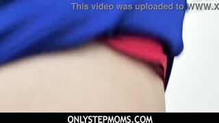 OnlyStepMoms - Curvy MILF Megan Maiden invites her stepson to slide his thick cock inside her love glove