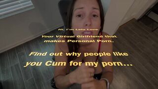 Gentle female domination babe teasing edging YOUR dick licking precum encouraging cum eating instruction - Lelu Love