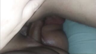 Wife pussy becoming wet in good licking