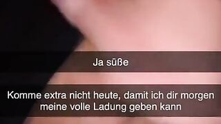 German Girl cheats with Best Friend on Snapchat