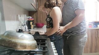 Fucking friend's wife in kitchen