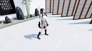 Transparent clothes, Japanese student, big tits, shaved, sexy dancing, virgin, tight pussy