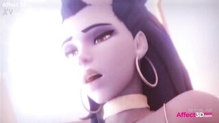 Overwatch babes enjoying anal sex in a 3d animation bundle by Xordel