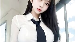 4k Ai art realistic sexy asian girls POV compilation #12