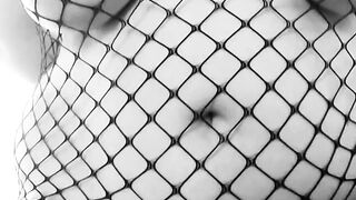 I ride my bbc dildo dressed in a fishnet. LiaKahn spanish milf amateur curvy hot chubby submissive bitch slut