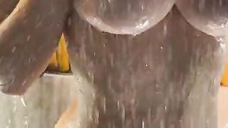 wet big natural boobs worship