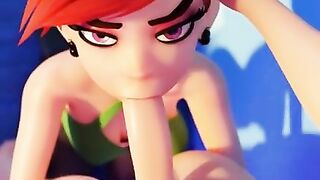 Vicky gives a BJ on the floor (BlenderKnight, ThePerfectSinTM)