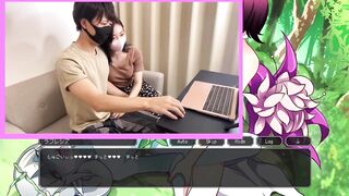 エロゲーム実況したらエチエチ展開に我慢できなくなってセックス始まっちゃう素人カップル 腰振り 対面座位 腰使い ハメ撮り サキュバス かわいい 巨乳 素人 カップル 投稿 個人撮影 日本人 えむゆみ