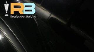 Realizador_Baiano Brazilian Bull, Fucking hotwife ass on the street. Creampie in hers face and mouth