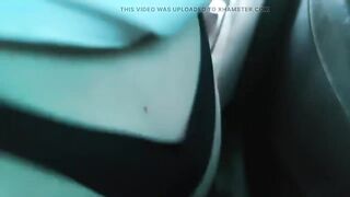 naked at the car and cum in the mouth