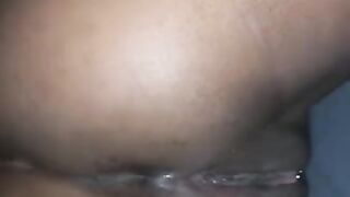 Fucking my ebony girlfriend until I cum in her face