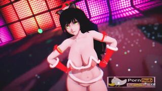 mmd r18 Fukkireta Blake Bikini Santa Outfit sexy bitch 3d hentai