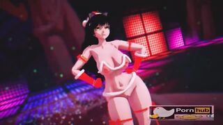 mmd r18 Fukkireta Blake Bikini Santa Outfit sexy bitch 3d hentai