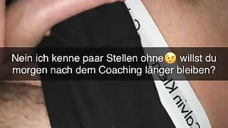 I sexted my gym trainer post workout on Snapchat German