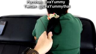 จิกหัวเย็ดน้องอีฟเนตรนารีไทยแตกในท่าหมา Creampie Doggy Pull Hair Thai Student