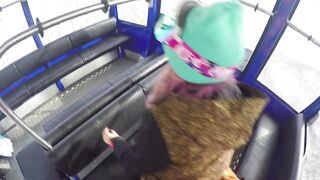 Sex with Hot Girl in the Cable Cars at the Ski Resort — POV Amateur Couple