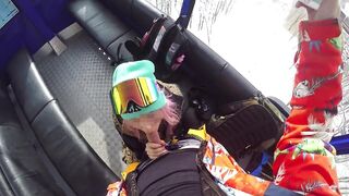 Sex with Hot Girl in the Cable Cars at the Ski Resort — POV Amateur Couple