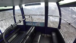 Sex with Hot Girl in the Cable Cars at the Ski Resort — POV Amateur Couple