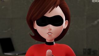 Helen Parr ( The Incredibles ) - Tags lessons: Blowjob ( 4K )