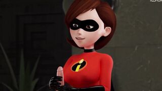 Helen Parr ( The Incredibles ) - Tags lessons: Blowjob ( 4K )