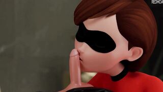 Helen Parr ( The Incredibles ) - Tags lessons: Blowjob ( 4K )