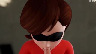 Helen Parr ( The Incredibles ) - Tags lessons: Blowjob ( 4K )