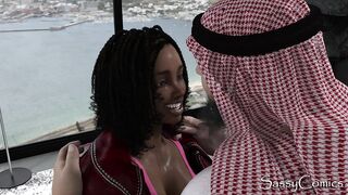 Instagram Model pt. #1 - Wealthy Dubai Prince Eats Big Ass Ebony Social Media Influencer's Pussy