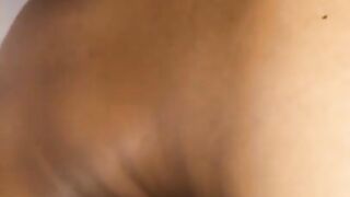 Lightskin Ebony takes a Dick & Thumb in Her Ass!!