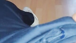 Step mom pulled down step son pants sucking his dick in living room quietly