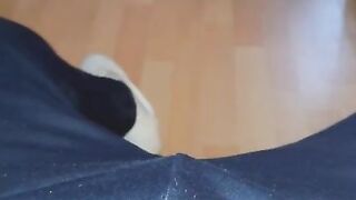 Step mom pulled down step son pants sucking his dick in living room quietly