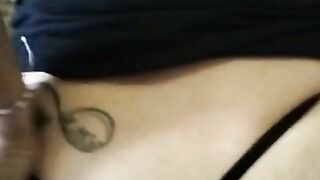 Follando el gran culo tatuado de mi ex