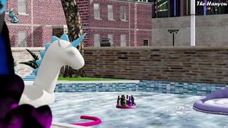 Second Life 4K - Khul Town - Lewd Poolside Fun