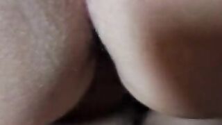 Husband fucks wifes tight wet pussy till she cums all over it