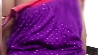 Desi indian wife showing big ass